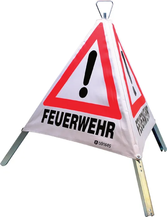 Folding warning sign